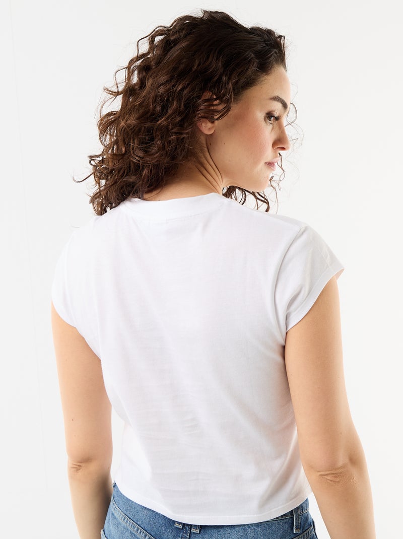 T-shirt de jersey "Hello Kitty" de manga curta Branco - Kiabi