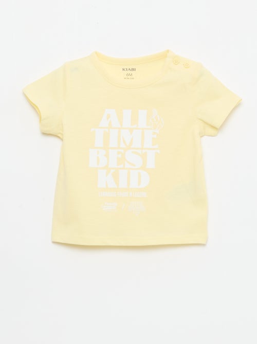T-shirt de malha de manga curta - Kiabi