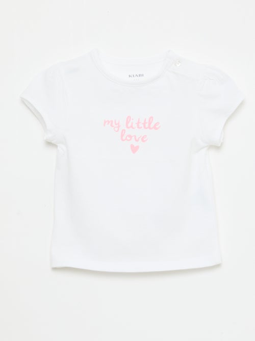 T-shirt de malha de manga curta - Kiabi