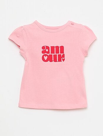 T-shirt de malha de manga curta