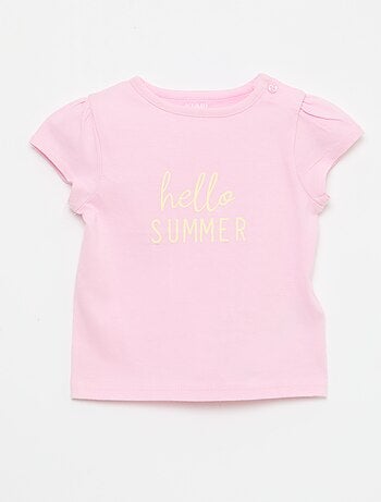 T-shirt de malha de manga curta