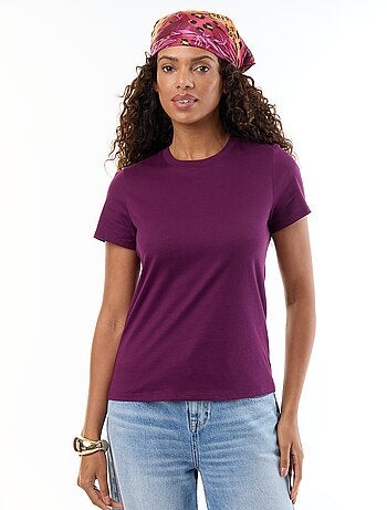 T-shirt de malha de manga curta