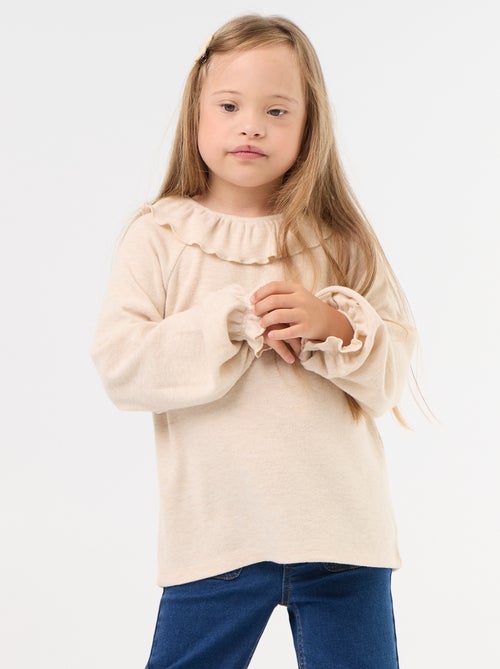 T-shirt de malha fofinha - coleção fácil de vestir - Kiabi