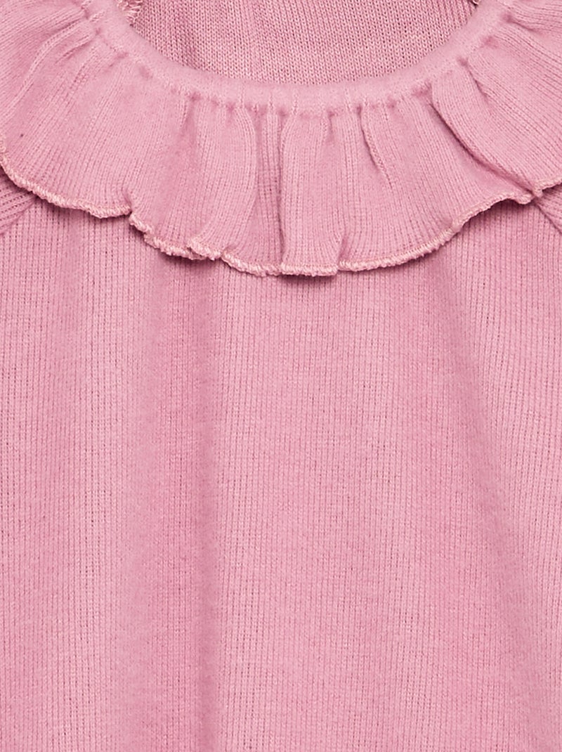T-shirt de malha fofinha - coleção fácil de vestir Rosa - Kiabi