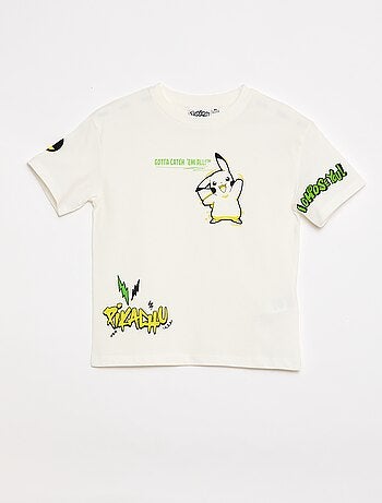 T-shirt de malha leve 'Pokémon' em algodão