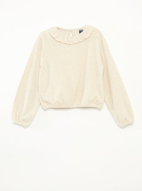 T-shirt de malha macia liso - Kiabi