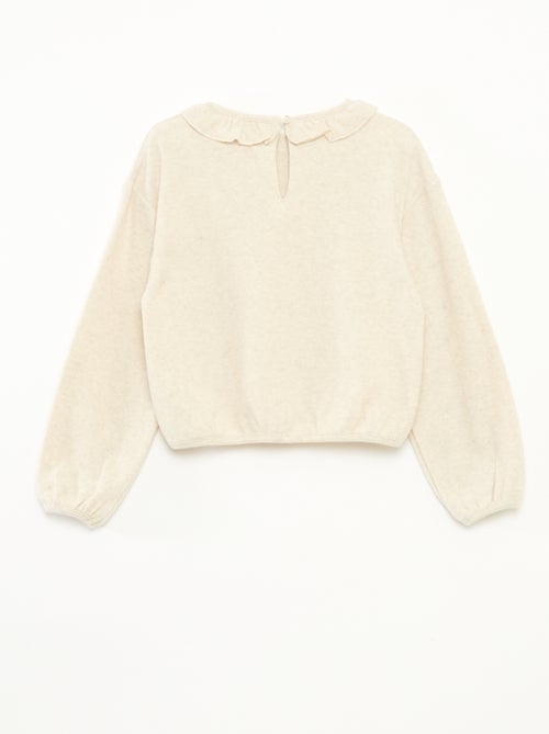 T-shirt de malha macia liso - Kiabi