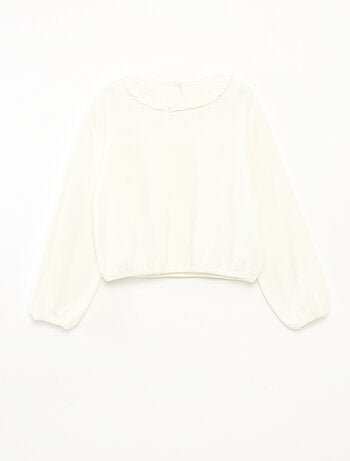 T-shirt de malha macia liso