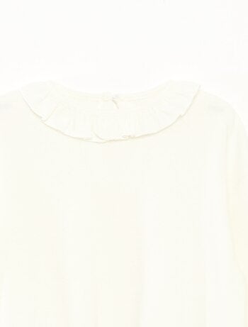 T-shirt de malha macia liso