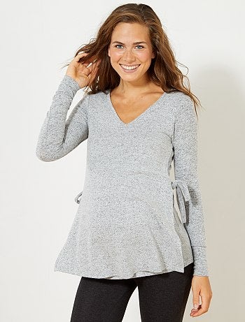 T-shirt de malha para pré-mamã - Kiabi