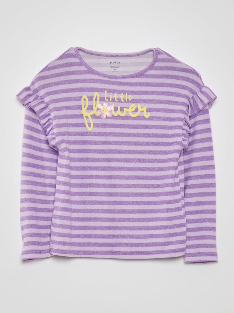 T-shirt de malha peluche VIOLETA - Kiabi
