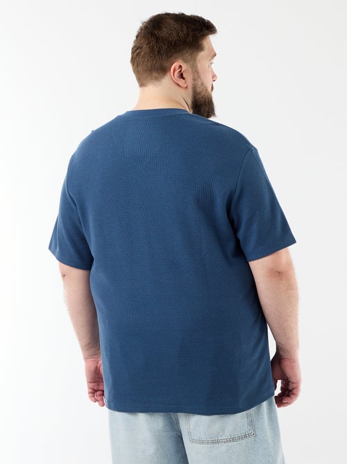 T-shirt de malha piqué de manga curta - Kiabi