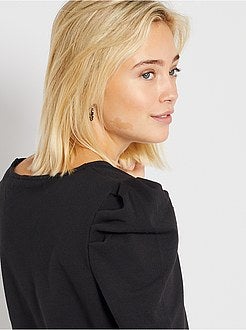 T-shirt de manga balão - Kiabi