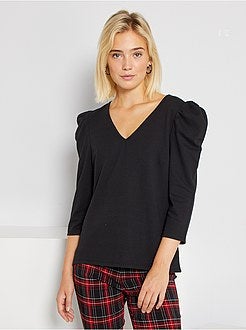 T-shirt de manga balão - Kiabi