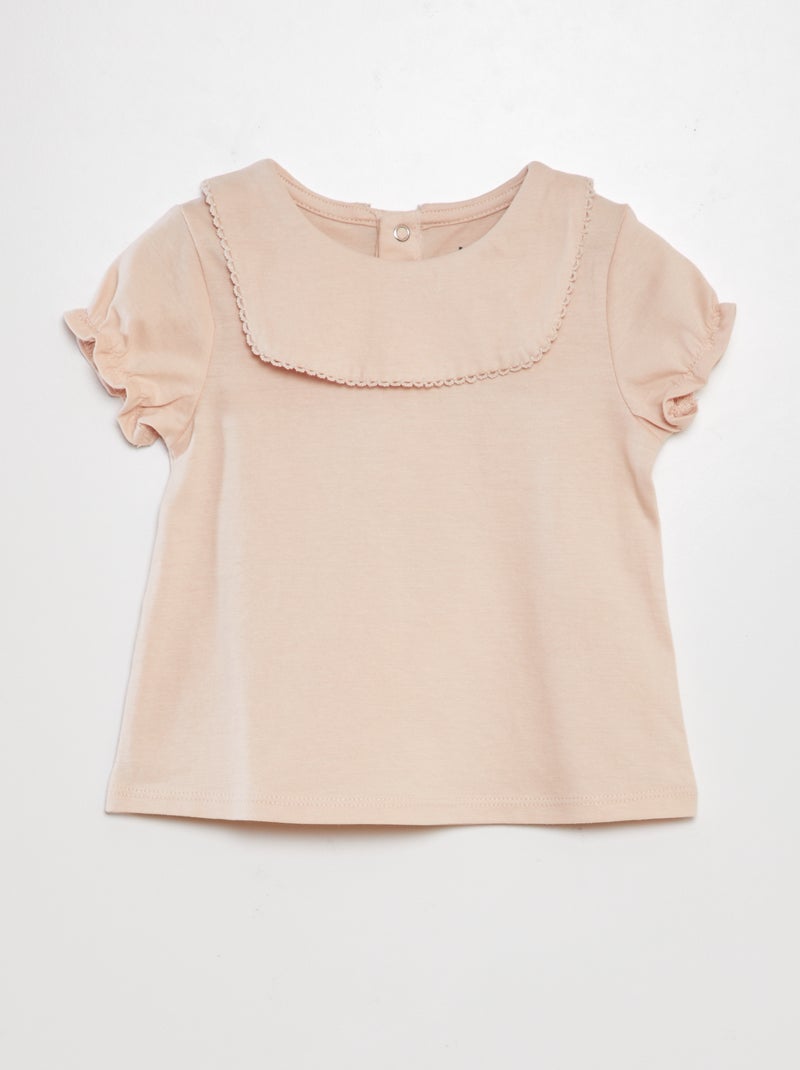 T-shirt de manga balão ROSA - Kiabi