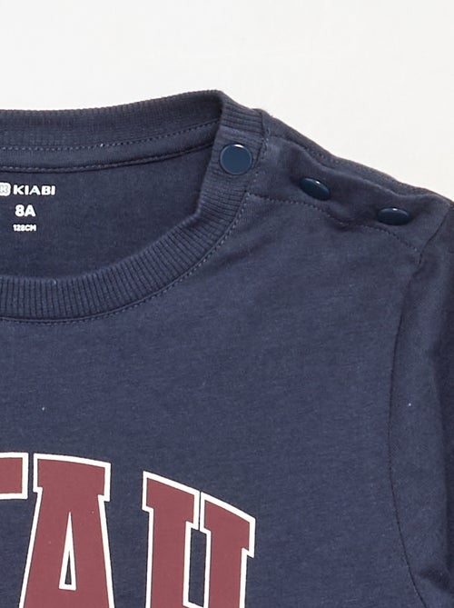 T-shirt de manga comprida - coleção fácil de vestir - Kiabi