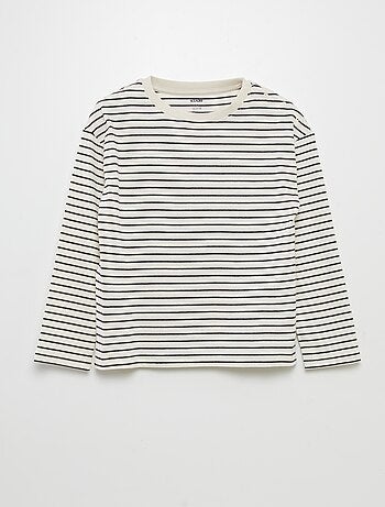 T-shirt de manga comprida - coleção fácil de vestir