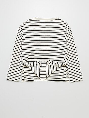 T-shirt de manga comprida - coleção fácil de vestir