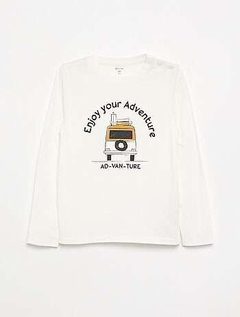 T-shirt de manga comprida - coleção fácil de vestir