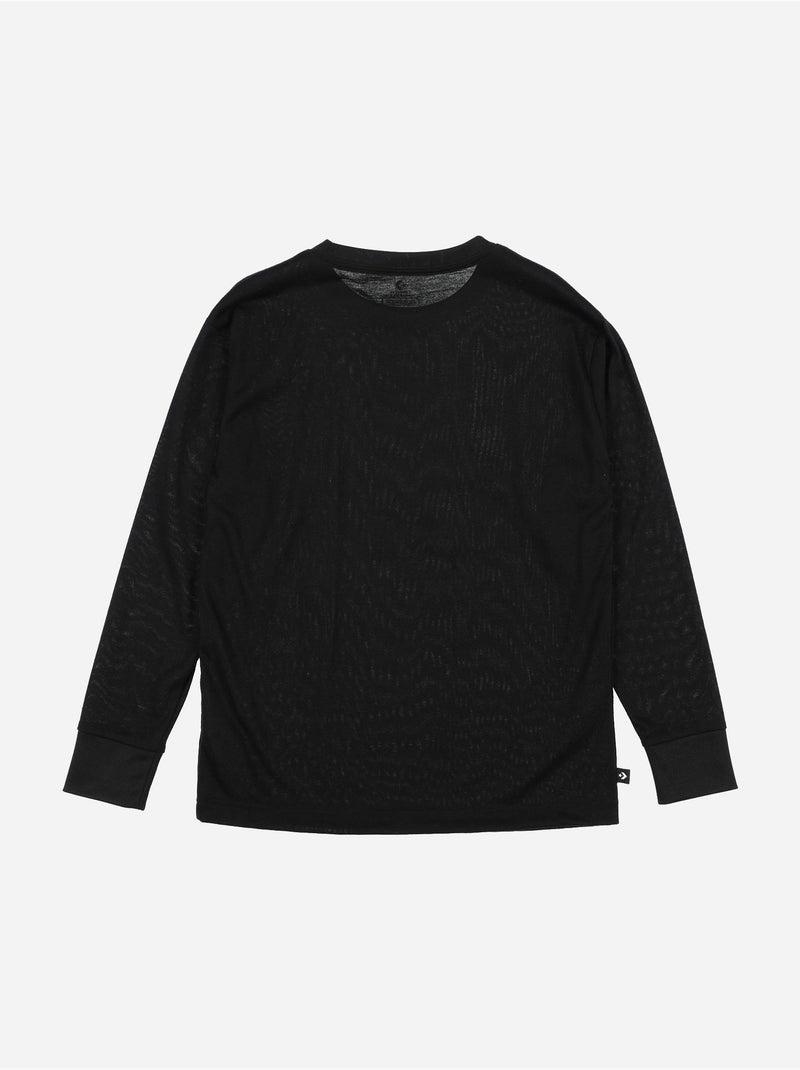 T-shirt de manga comprida - converse Preto - Kiabi