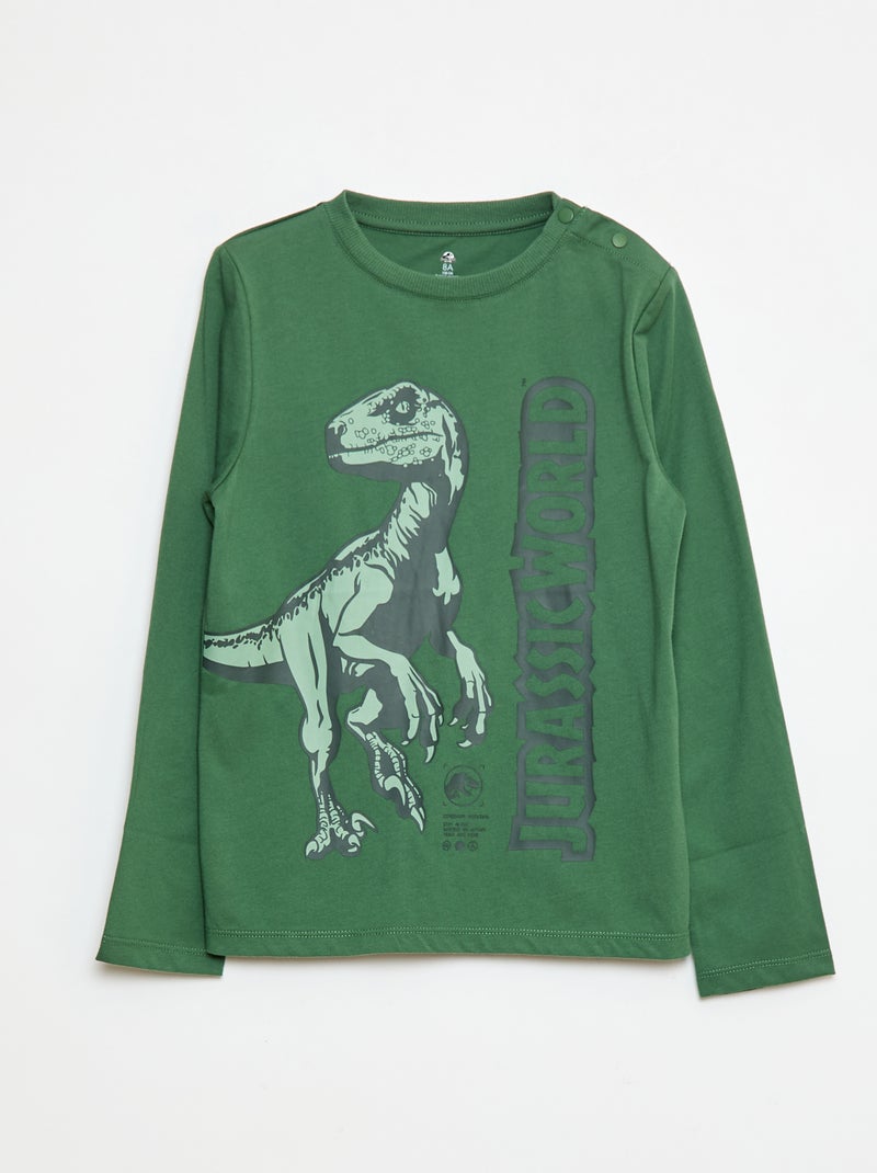 T-shirt de manga comprida - Jurassic World - So Easy Caqui - Kiabi