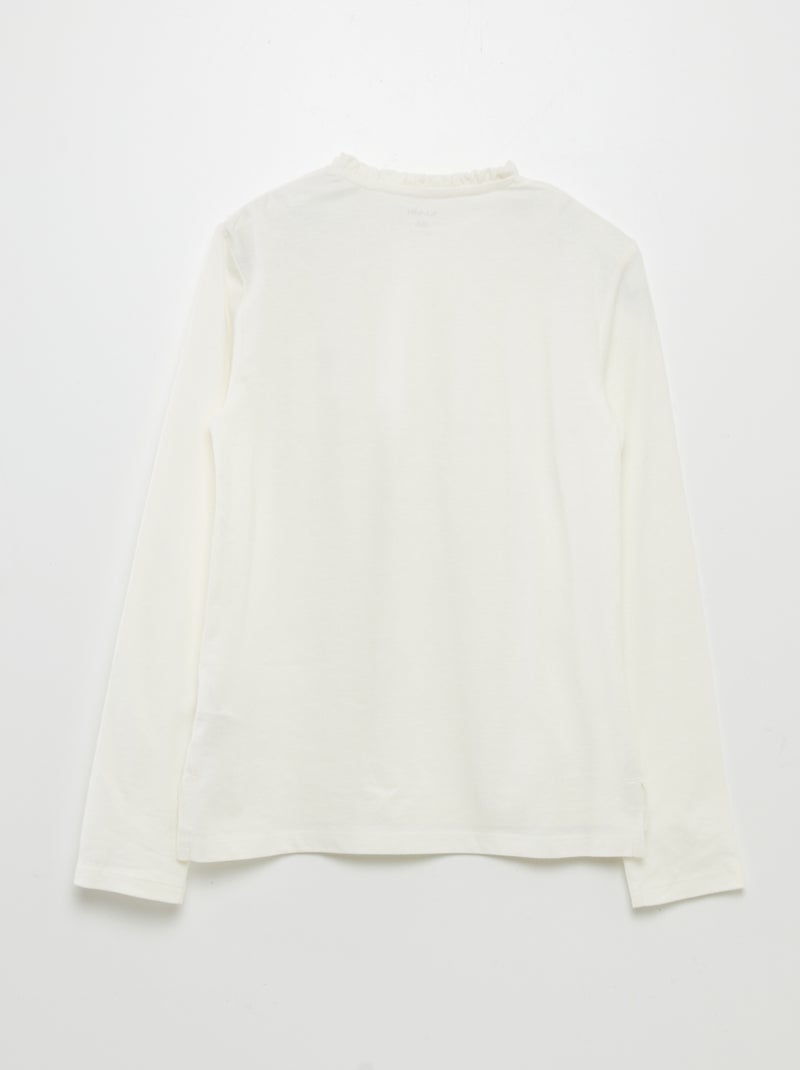 T-shirt de manga comprida  - So Easy BEGE - Kiabi