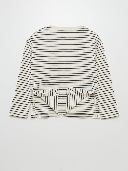 T-shirt de manga comprida  - So Easy - Kiabi