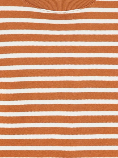 T-shirt de manga comprida às riscas - Kiabi