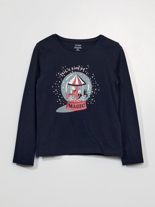T-shirt de manga comprida - Kiabi