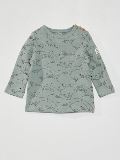 T-shirt de manga comprida - Kiabi