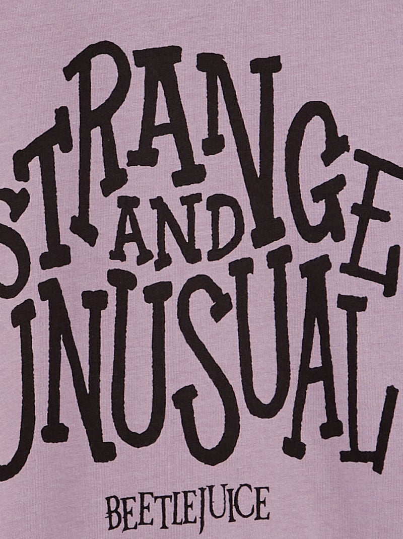 T-shirt de manga comprida 'Beetlejuice' VIOLETA - Kiabi