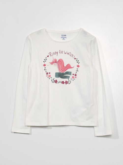 T-shirt de manga comprida - Kiabi