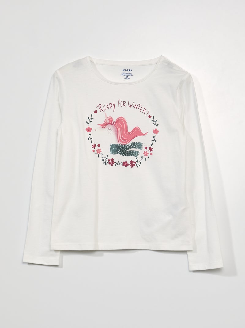 T-shirt de manga comprida BEGE - Kiabi