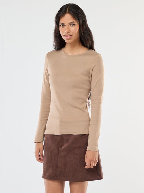 T-shirt de manga comprida - Kiabi