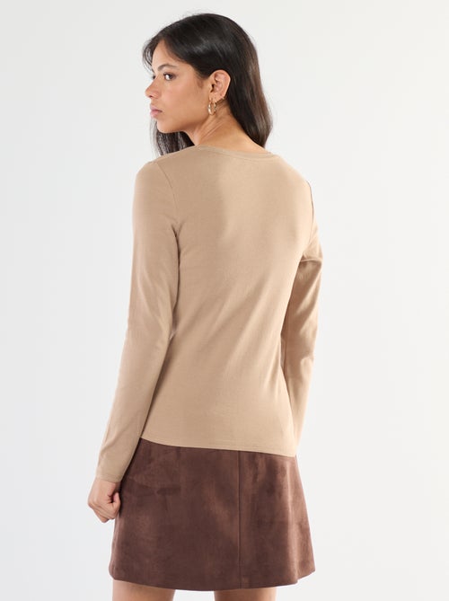 T-shirt de manga comprida - Kiabi