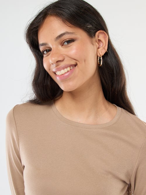 T-shirt de manga comprida - Kiabi