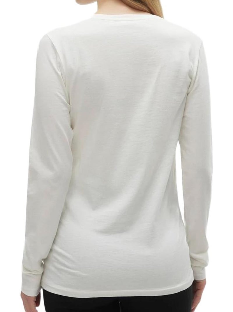 T-shirt de Manga Comprida Bege para Mulher Mamalicious Hoho Bege - Kiabi
