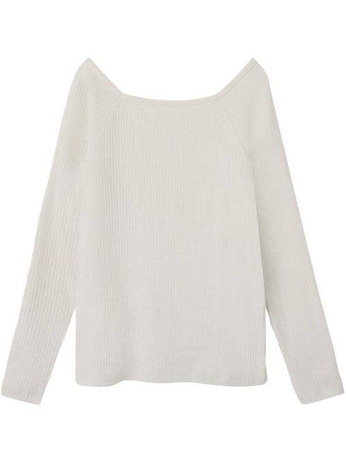 T-shirt de Manga Comprida Branca para Menina Name it Fotilia - Kiabi