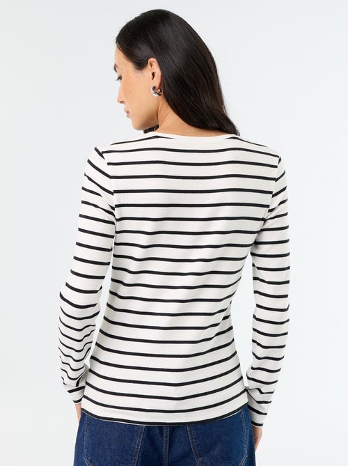 T-shirt de manga comprida - Kiabi