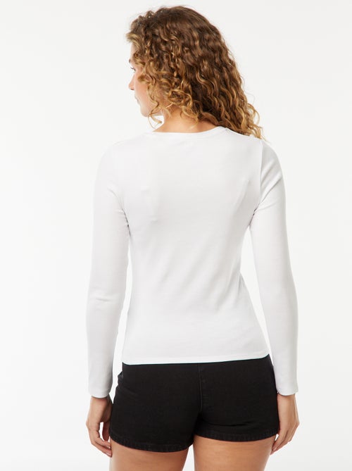 T-shirt de manga comprida - Kiabi