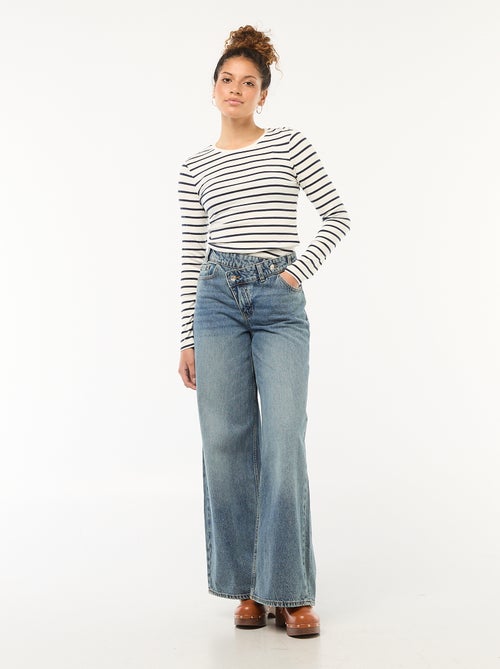 T-shirt de manga comprida - Kiabi