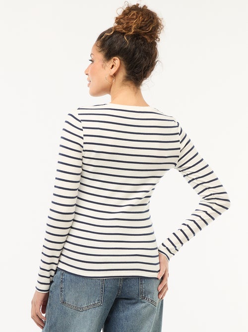 T-shirt de manga comprida - Kiabi