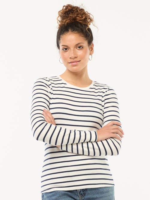 T-shirt de manga comprida - Kiabi