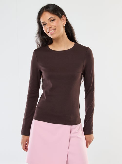 T-shirt de manga comprida - Kiabi