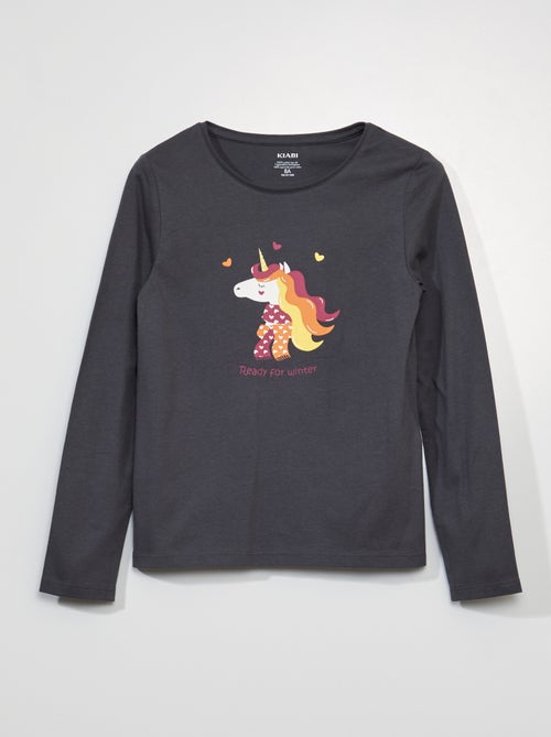T-shirt de manga comprida - Kiabi