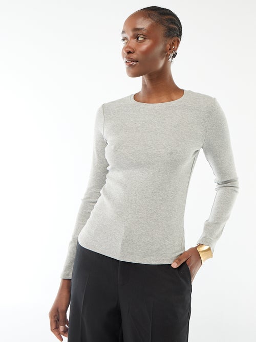 T-shirt de manga comprida - Kiabi