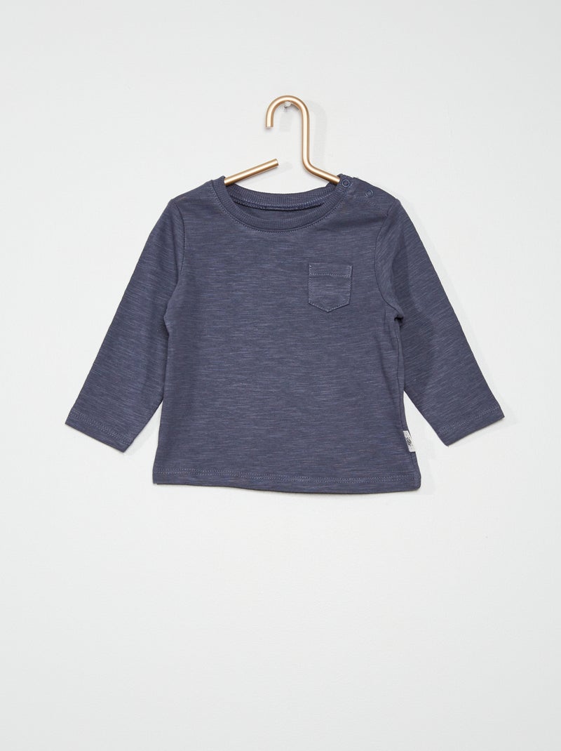 T-shirt de manga comprida CINZA - Kiabi
