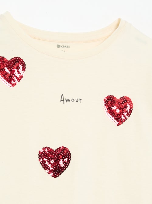 T-shirt de manga comprida com animação - Kiabi
