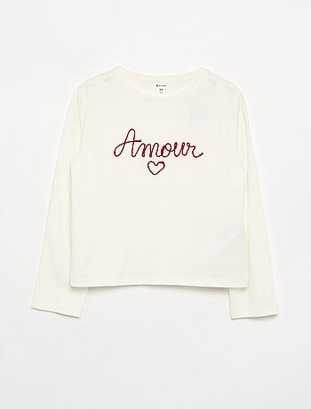 T-shirt de manga comprida com animação