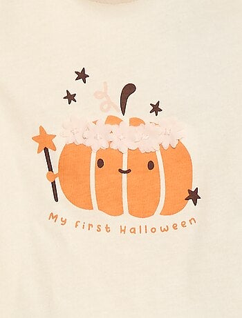 T-shirt de manga comprida com estampado à frente